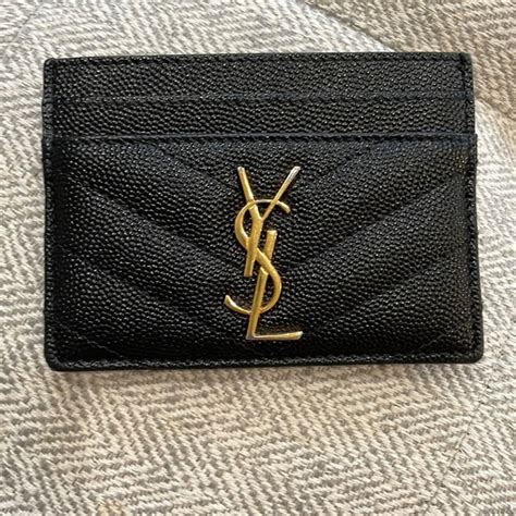 ysl card holder taupe|CARD CASES .